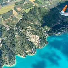 Flugwegposition um 14:53:54: Aufgenommen in der Nähe von Département Alpes-de-Haute-Provence, Frankreich in 1535 Meter